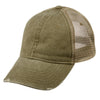 E-Flag Low Profile Unstructured Hat Twill Distressed Mesh Trucker Cap