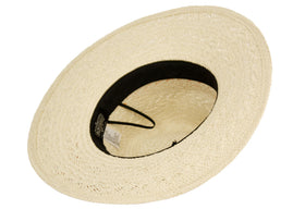 Wide Brim Paper Straw Fedora Floppy Sun Hat