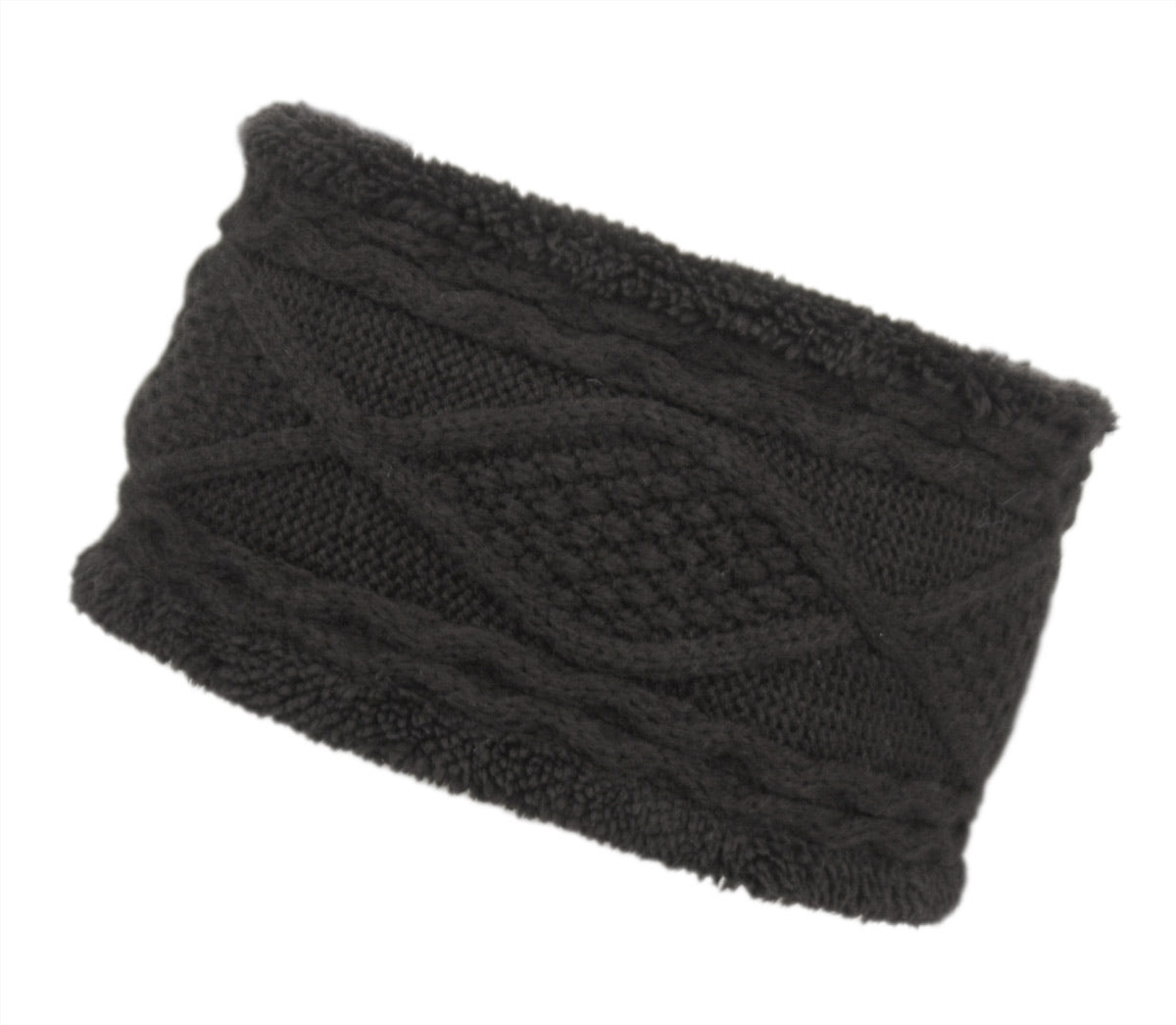 Hatromm - Sherpa Lined Soft Cable Knit Headband Ear Warmer | Black Brook + Bay Women main image 2