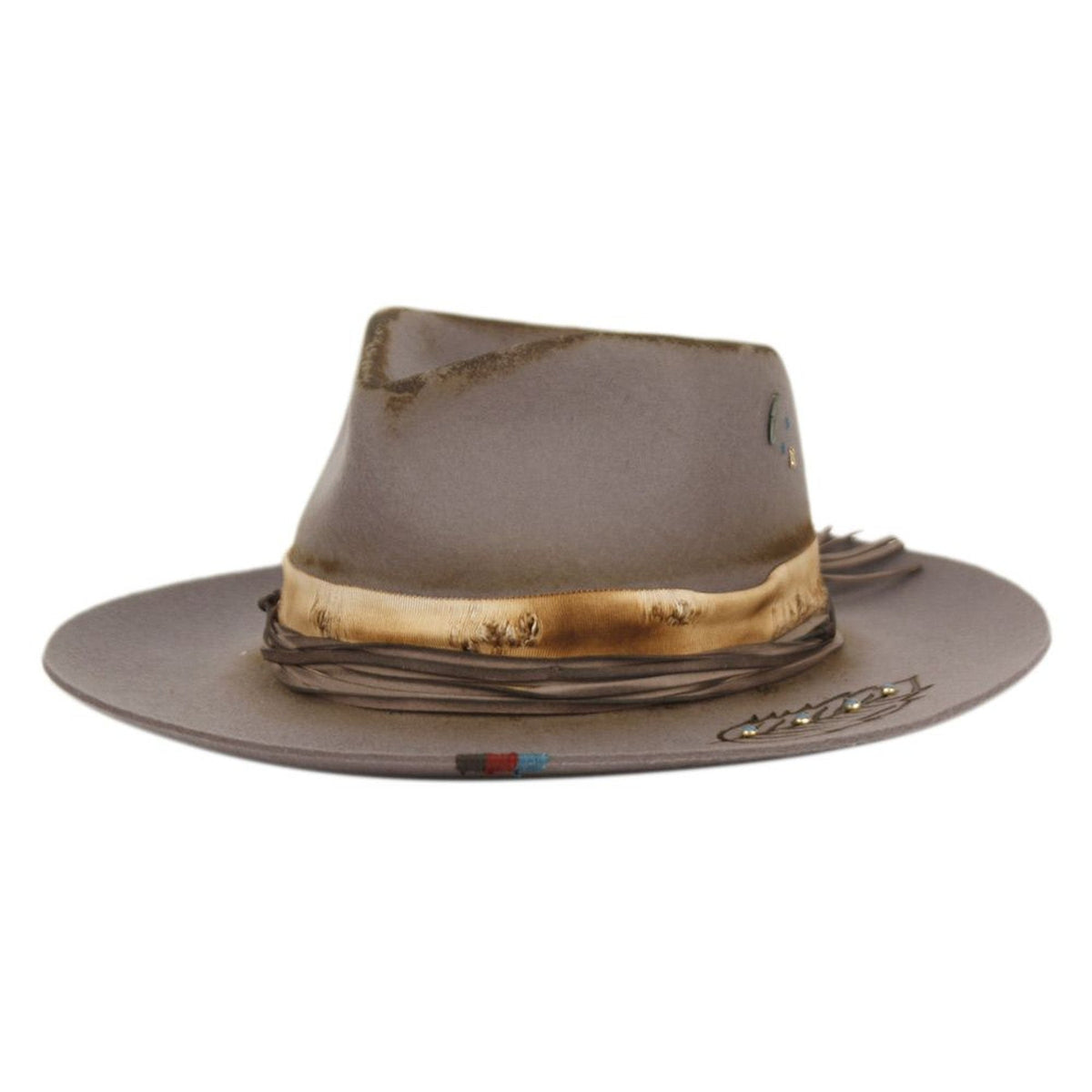 Vintage Wide Brim Wool Felt Fedora Hat | MORRETON | Angela  display picture 1