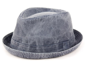 Men's Washed Cotton all Season Jeans Fedora Sun Hat