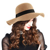 Women's Felt Floppy Hat with Black Grosgrain Band