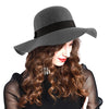 Women's Felt Floppy Hat with Black Grosgrain Band