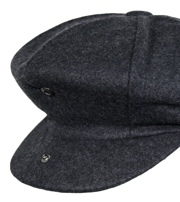 Men's Classic 8 Panel Wool Blend Newsboy Ivy Cap Snap Brim Tweed Gatsby Hat
