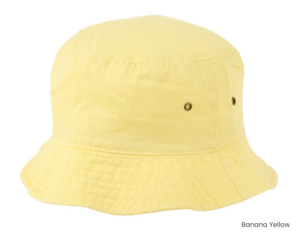 Short Brimmed Cotton Bucket Sun Hat