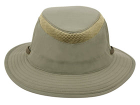 Outdoor Safari Hat With Partial Mesh Crown & Chin Cord Strap