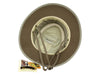 Man and Woman's Outdoor Safari Hat With Partial Mesh Crown & Chin Cord Strap