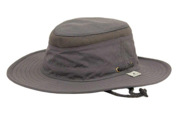 Outdoor Safari Hat With Partial Mesh Crown & Chin Cord Strap