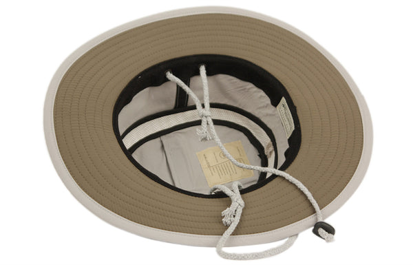 Outdoor Safari Hat With Partial Mesh Crown & Chin Cord Strap