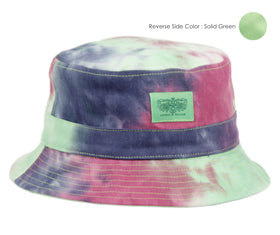 Reversible Tie Dye Cotton Bucket Sun Hat