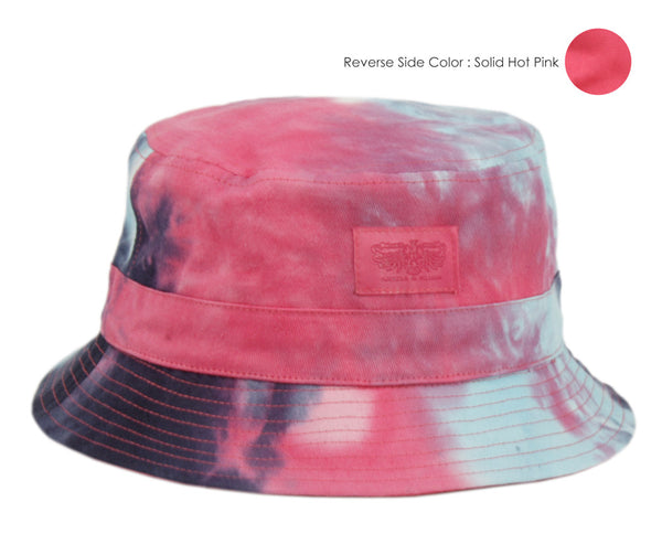 Reversible Tie Dye Cotton Bucket Sun Hat