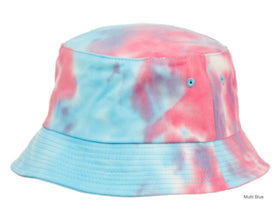 Tie Dye Multi Color Cotton Bucket Sun Hat