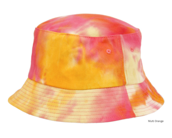 Tie Dye Multi Color Cotton Bucket Sun Hat