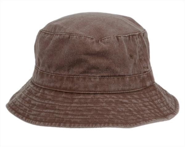 Washed Short Brim Cotton Bucket Sun Hat