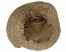 Washed Short Brim Cotton Bucket Sun Hat