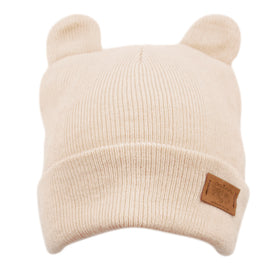 Women Winter Beanie Hat Cut Cat Ear Knitted Skull Cap