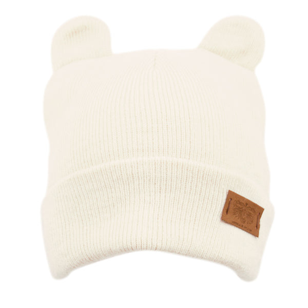 Women Winter Beanie Hat Cut Cat Ear Knitted Skull Cap