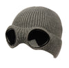 Goggle Knit Beanie Hat Winter Skull Cap for Men and Women