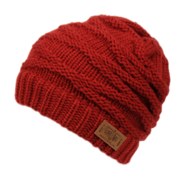 Winter Warm Thick Cable Knit Slouchy Skull Beanie Cap Hat