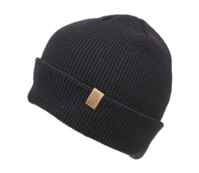 Waffle Knit Cuff Beanie Winter Hat Roll up Edge Skull Cap