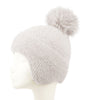 Women Pom Pom Beanie Hat with Earflaps Winter Skull Cap