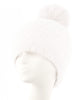 Women Pom Pom Cuffed Beanie Hat Winter Skull Cap