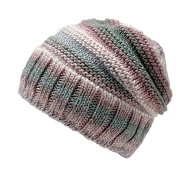 Women's Tie-Dye Slouchy Beanies Lined Winter Hat