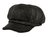 Woman Suede Vintage 8 Panel Cabbie Hat Newsboy Beret Cap