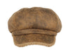 Woman Suede Vintage 8 Panel Cabbie Hat Newsboy Beret Cap