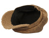 Woman Suede Vintage 8 Panel Cabbie Hat Newsboy Beret Cap