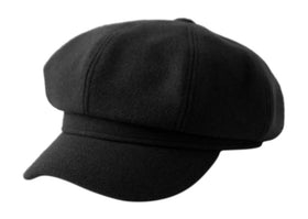 Woman Wool Blend 8 Panel Newsboy Cabbie Beret Cap