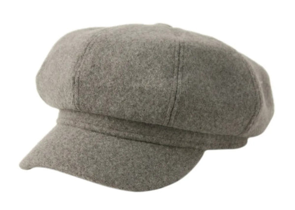 Woman Wool Blend 8 Panel Newsboy Cabbie Beret Cap