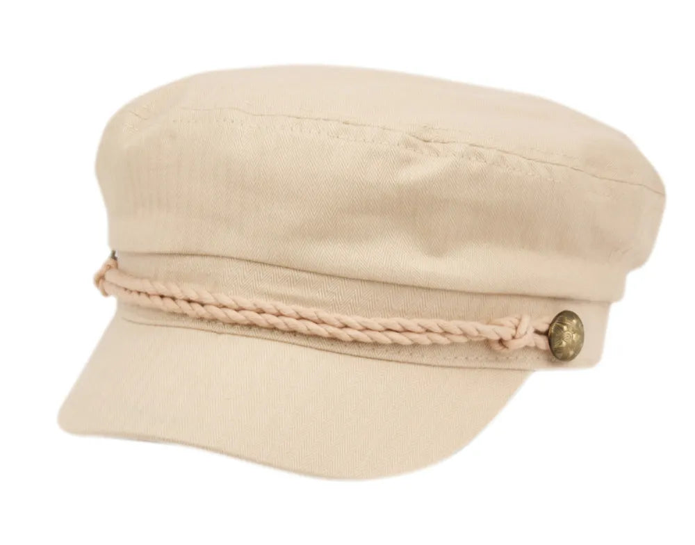 Cotton Greek Fisherman Newsboy Flat Cap Fiddle Sailor  display picture 2