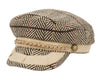 Unisex Wool Blend Fisherman Sailor Fiddler Hat Flat Cap