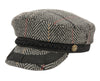 Unisex Wool Blend Fisherman Sailor Fiddler Hat Flat Cap