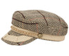 Unisex Wool Blend Fisherman Sailor Fiddler Hat Flat Cap