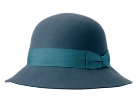 Ladies Wool Felt Bucket Hat Women Vintage Cloche Hat