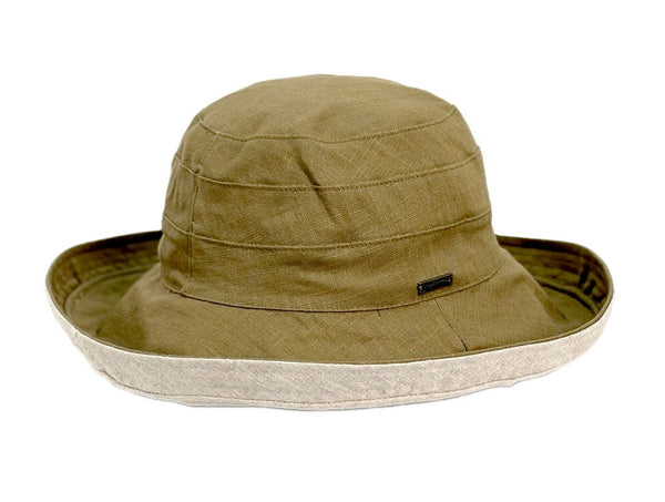 Reversible Cotton Clothe Sun Hat with Flexible Brim