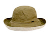 Reversible Cotton Clothe Sun Hat with Flexible Brim