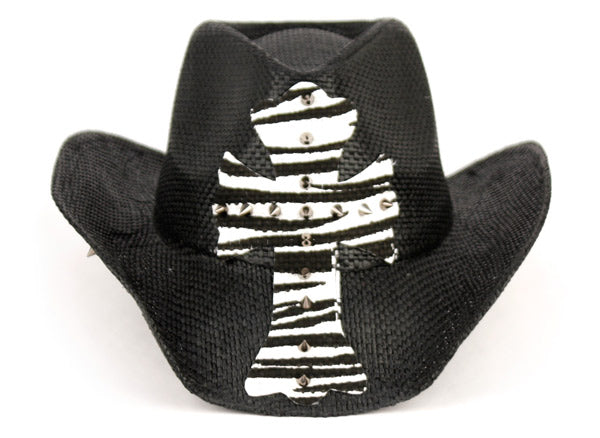 Men and Women's Zebra Cross Cowboy Hat