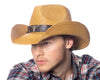 Men and Women's Bull Emblem Cowboy Hat With Trim Band and Studs