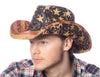 Men and Women's Vintage American Flag Cowboy Hat With Emblem