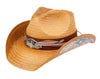 Men and Women's Cowboy Hat With Eagle Badge and USA Flag Trim Band