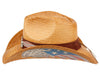 Men and Women's Cowboy Hat With Eagle Badge and USA Flag Trim Band