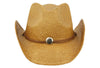 Men and Women's Sun Emblem Cowboy Hat With Thin Suede Leather Trim Band