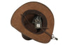 Genuine Leather Western Cowboy Hat with an Adjustable Strap