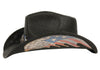 Men and Women's Straw Western Cowboy Hats with Trim Bands