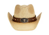 Men and Women's Vintage Cowboy Hat With Bull Badge