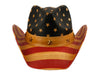 Men and Women's Vintage American Flag Cowboy Hat With Star Emblems