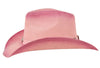 Woman's Trendy Pink Tie-Dye Cowboy Hat With Faux Leather Band